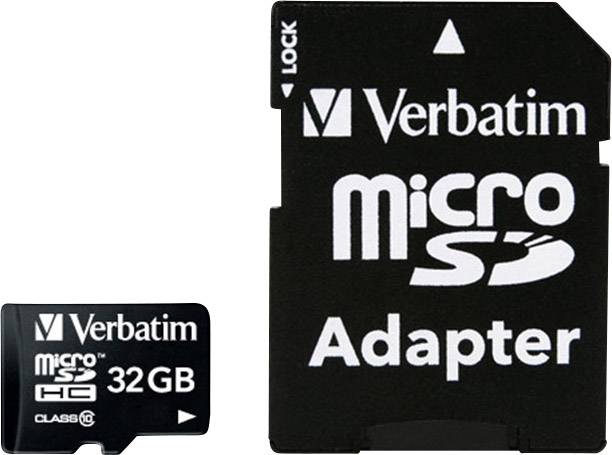 Verbatim MICRO SDHC 32GB CL 10 ADAP microSDHC-kaart GB Class 10 Incl. SD-adapter kopen ? Conrad Electronic