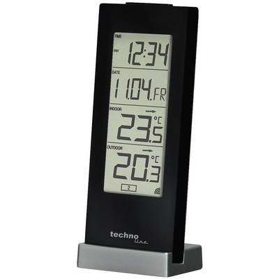 Techno Line WS 9767 Draadloze thermometer Zwart