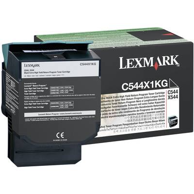 Lexmark Tonercassette (recycling) C544 C546 X544 X546 X548 Origineel  Zwart 6000 bladzijden C544X1KG