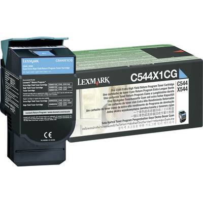 Lexmark Recycling toner C544 C546 X544 X546 X548 C544X1CG Origineel Cyaan 4000 bladzijden