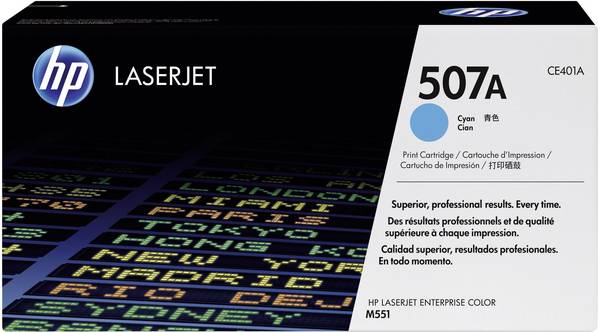 HP Toner 507A Origineel  Cyaan 6000 bladzijden CE401A