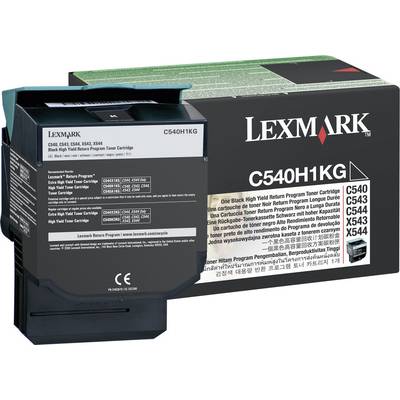 Lexmark Tonercassette (recycling) C540 C543 C544 C546 X544 X546 X548 Origineel  Zwart 2500 bladzijden C540H1KG