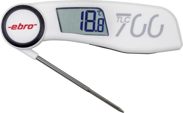 ebro TLC 700 Insteekthermometer (HACCP) Meetbereik temperatuur -30 tot +220 °C Sensortype NTC Conform HACCP
