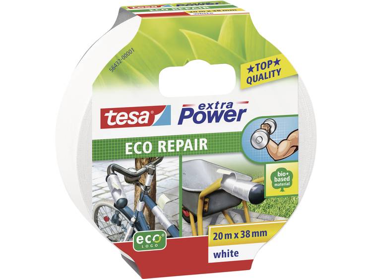 Tesa extra power eco repair textieltape wit 20 m:x 38 mm