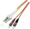 EFB Elektronik O0313.0,5 Glasvezel Optische vezel Patchkabel 0.5 m Meerdere kleuren [1x LC-stekker - 1x ST-stekker] 50/125 µ Multimode OM3
