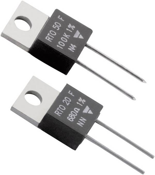 Vishay RTO020F10F Vermogensweerstand 10 Ω Axiaal bedraad TO 220 20 W 1 % 1 stuk(s)
