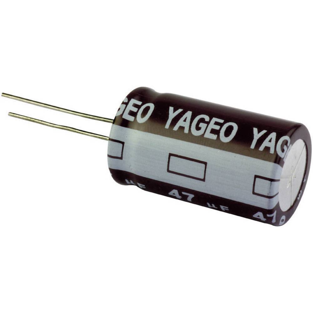 Image of Condensatore elettrolitico Yageo SE035M0100BZF-0611 2.5 mm 100 µF 35 V 20 % (Ø x A) 6 mm x 11 mm 1 pz. radiale