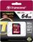 Transcend SDXC UHS-I geheugenkaart, 64 GB, 600x snelheid. Geschikt voor Full HD video, met 90 MB/s overdrachtssnelheid.