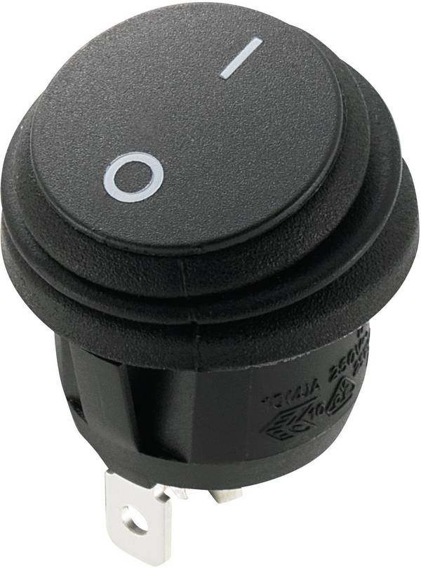 TRU COMPONENTS 1588073 Wipschakelaar TC-R13-112A8-02 250 V/AC 10 A 1x uit/aan  Continu 1 stuk(s)