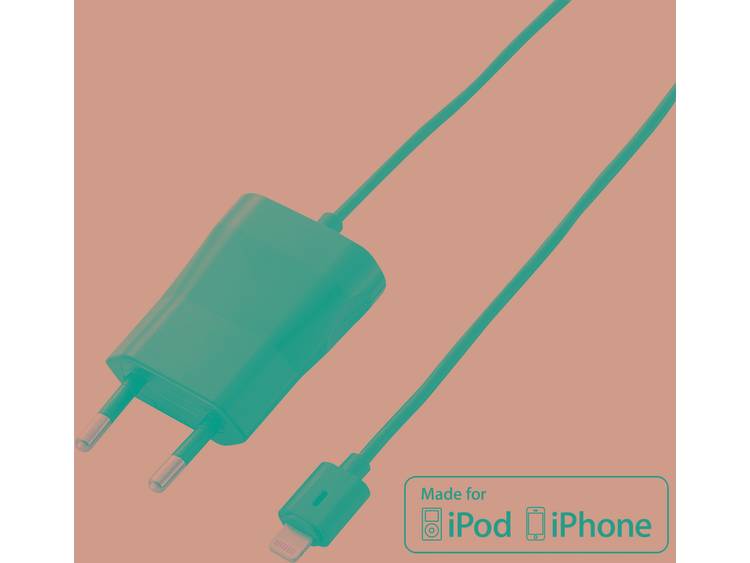 VOLTCRAFT PLC-1000S USB-oplader Thuislader Uitgangsstroom (max.) 1000 mA 1 x Apple dock-stekker Ligh