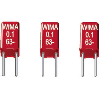 Wima MKS 02 1uF 10% 50V RM2,5 1 stuk(s) MKS-foliecondensator Radiaal bedraad  1 µF 50 V/DC 10 % 2.5 mm (l x b x h) 4.6 x