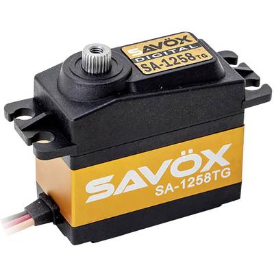 Savöx Standaard servo SA-1258TG Digitale servo Materiaal (aandrijving) Metaal Stekkersysteem JR