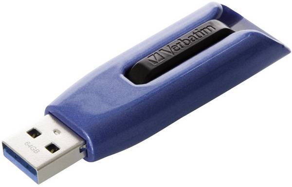 Verbatim V3 Max USB-stick  64 GB Blauw 49807 USB-A 3.2 Gen 1