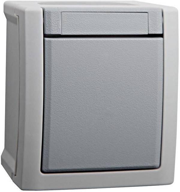 VIKO 90591003-DE Pacific  Knop spatwaterdicht Grijs  1 stuk(s)