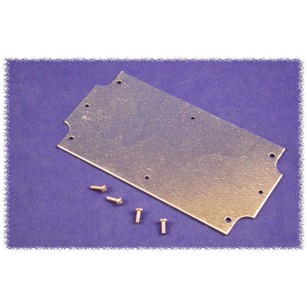 Hammond Electronics 1554HPL Montageplaat (l x b x h) 168 x 107 x 1 mm Plaatstaal Natuur 1 stuk(s)
