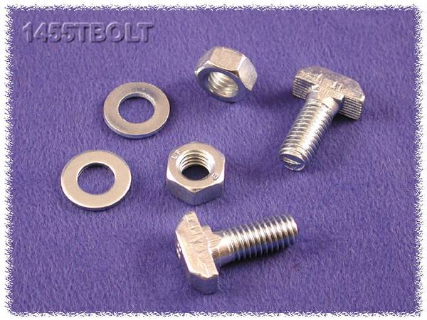 Hammond Electronics 1455TBOLT Bevestigingsschroef Staal Zilver 2 stuk(s)