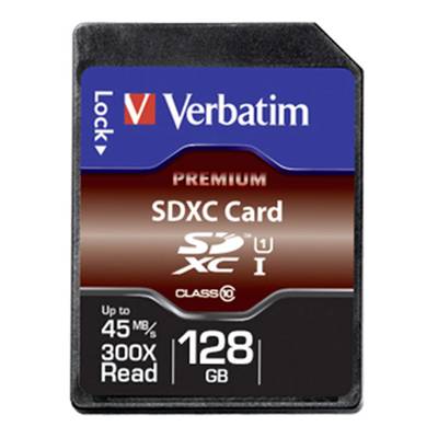 Verbatim Premium SDXC-kaart  128 GB Class 10, UHS-I 