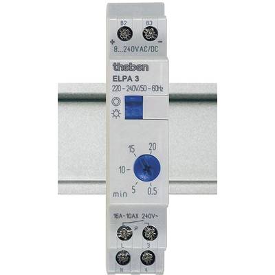 Theben 30002 Trappenhuislichtautomaat DIN-rails 8 V DC/AC, 12 V DC/AC, 24 V DC/AC, 110 V DC/AC, 230 V DC/AC