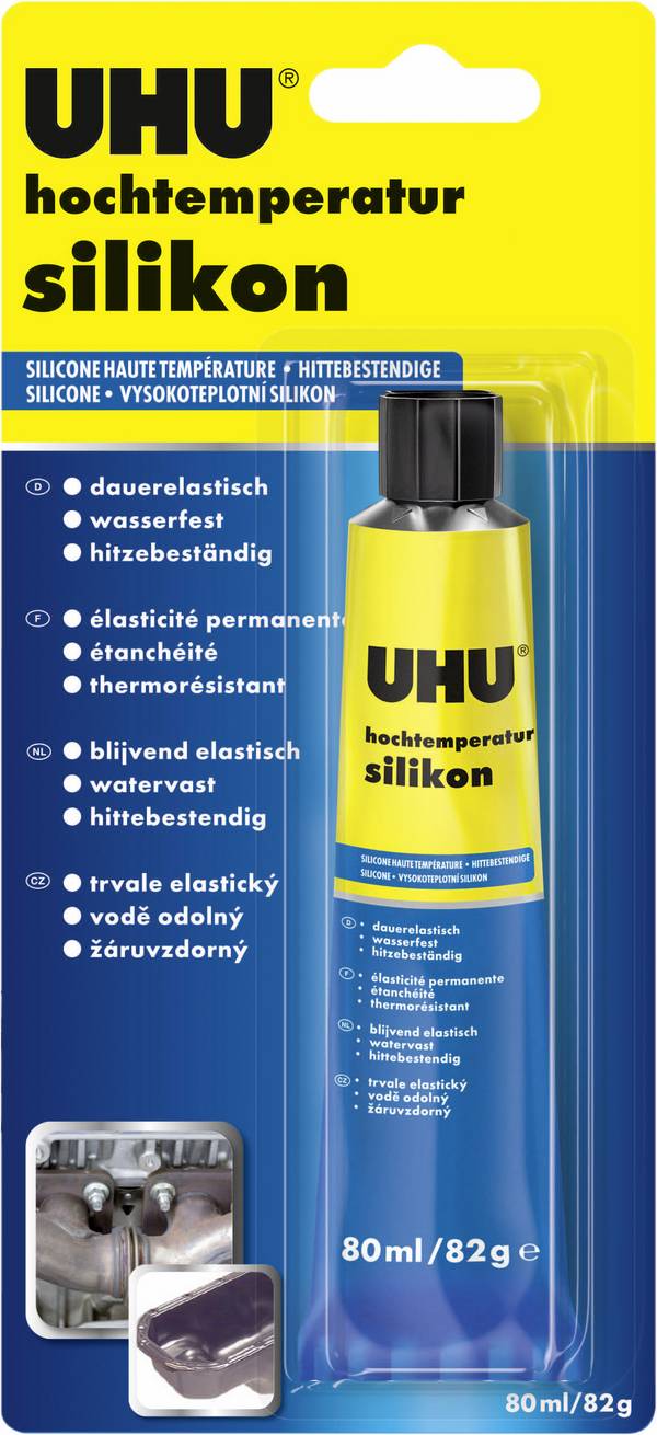 UHU  Siliconenkit Kleur (specifiek): Zwart 80 ml