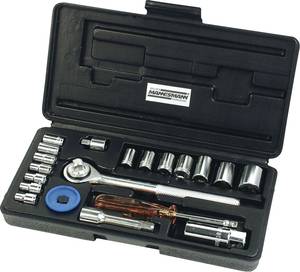 Conrad Brüder Mannesmann Dopsleutelset Metrisch 1/4" (6.3 mm), 3/8" (10 mm) 20-delig M 206 aanbieding