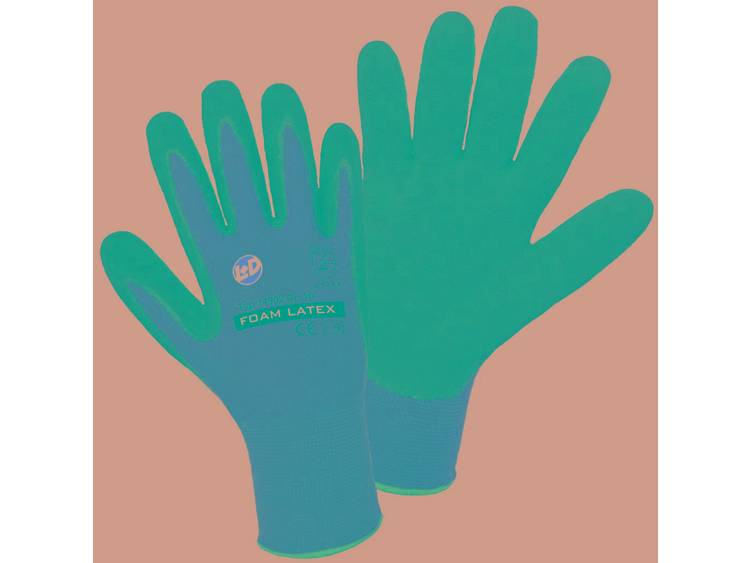 Worky 14902 Nylon latex foam fijne gebreide handschoen 100% polyamide met geschuimde latexlaag; Maat