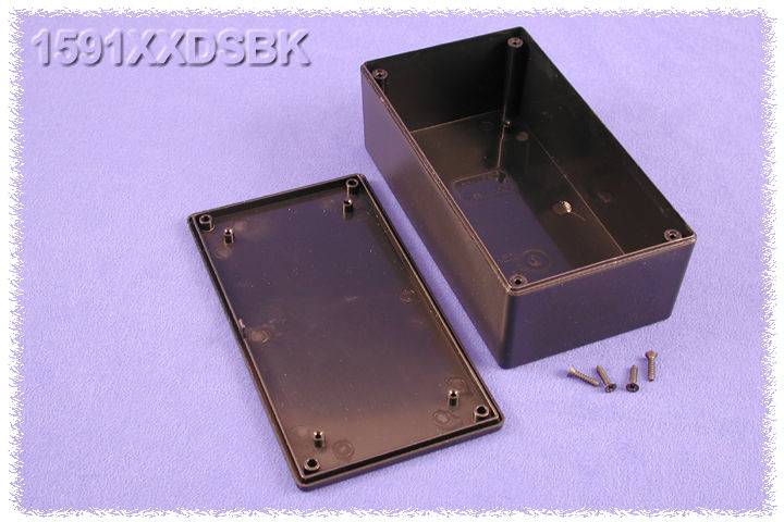 Hammond Electronics 1591XXDSBK Universele behuizing 152 x 82 x 51 ABS Zwart 1 stuk(s)