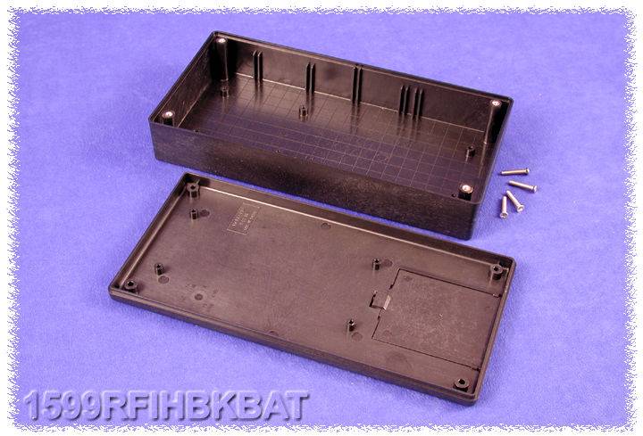 Hammond Electronics 1599RFIHBKBAT Handbehuizing 220 x 110 x 44 ABS Zwart 1 stuk(s)