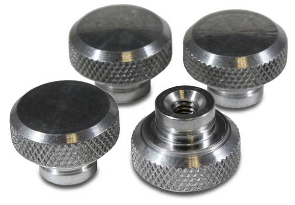 Hammond Electronics 1421C Vleugelmoer Aluminium Natuur 4 stuk(s)