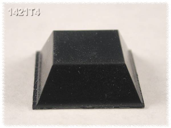 Hammond Electronics 1421T4 Apparaatvoet Zelfklevend, Rond Zwart (Ø x h) 20.5 mm x 7.6 mm 24 stuk(s)