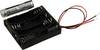 Hammond Electronics BH4AAAW Batterijhouder 4x AAA Kunststof Zwart 1 stuk(s)