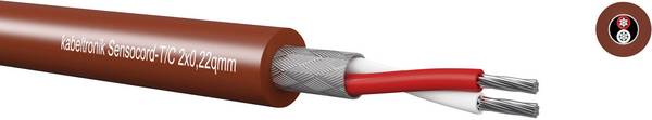 Kabeltronik 244C22200-1 Sensorkabel Sensocord® 2 x 0.22 mm² Rood, Bruin per meter