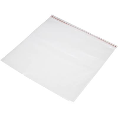 Hersluitbare zak zonder etiketstrook (b x h) 300 mm x 300 mm Transparant Polyethyleen 