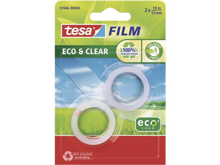 Plakband Tesa film Eco 15mmx10m in blisterverpakking