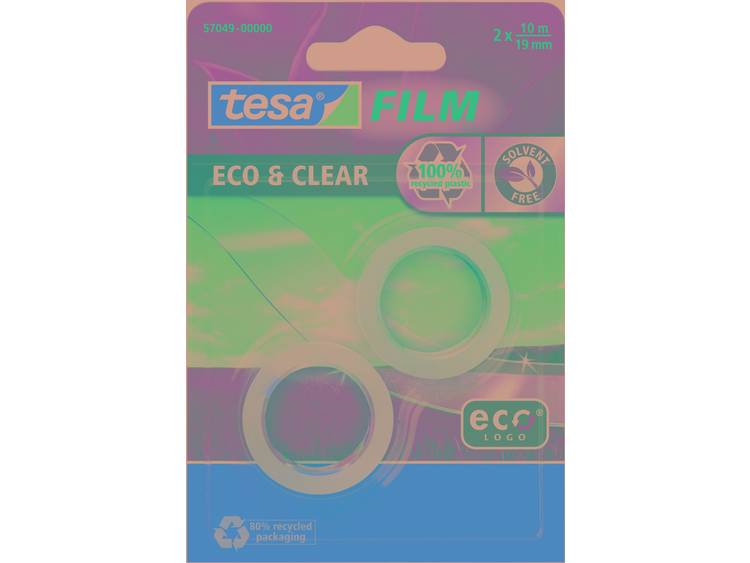 Plakband Tesa film Eco 19mmx10m in blisterverpakking