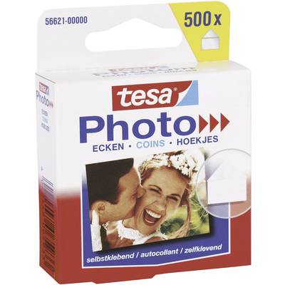 tesa Photo® Hoeken kleefpads (b x h) 17 mm x 19 mm Transparant Inhoud: 500 stuk(s)