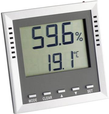 TFA Dostmann Klima Guard 30.5010 Thermo- en hygrometer Zilver