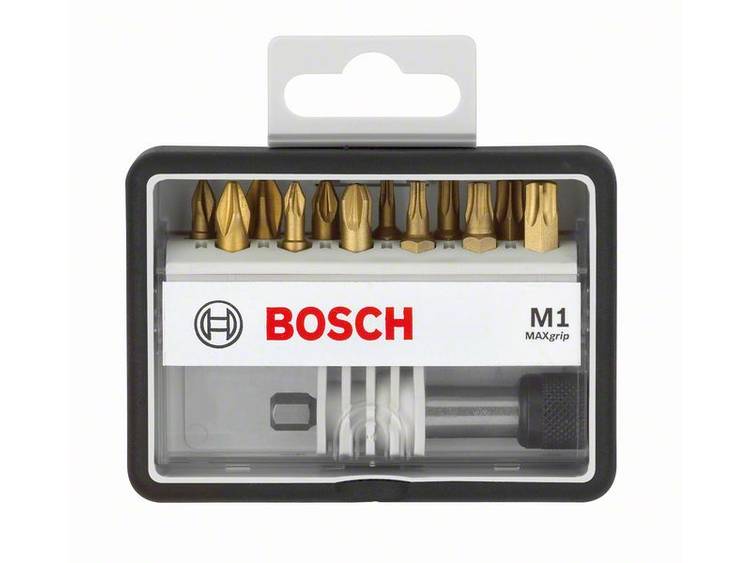 Bosch 2607002579 Schroefbitset Robust Line M Max Grip, 12 + 1-delig, 25 mm, Torx
