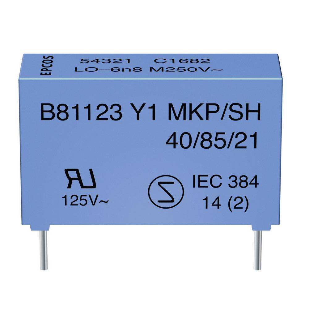 TDK B81123C1222M Ontstoringscondensator Y1 Radiaal bedraad 2.2 nF 250 V/AC 1 stuk(s)