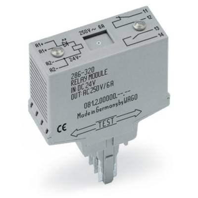 WAGO 286-320/004-000 Steekrelais 24 V/DC  1x NC, 1x NO 1 stuk(s) 