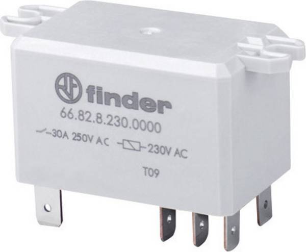 Finder 66.82.8.230.1000 Steekrelais 230 V/AC 30 A 2x wisselcontact 1 stuk(s) Piece