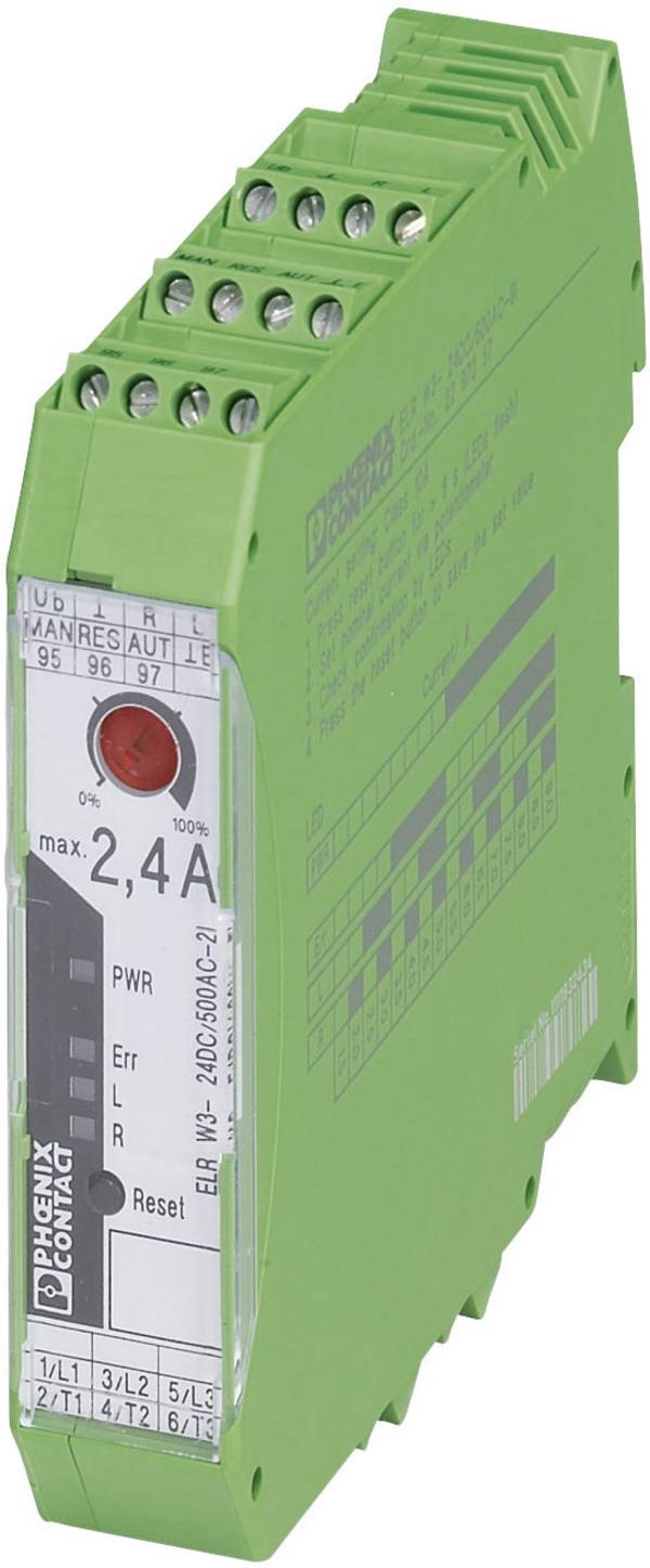 Phoenix Contact ELR W3-230AC/500AC-2I Keerschakelaar 230 V/AC 2.4 A Met testknop Geschikt voor merk (relais): Phoenix Contact 1 stuk(s)