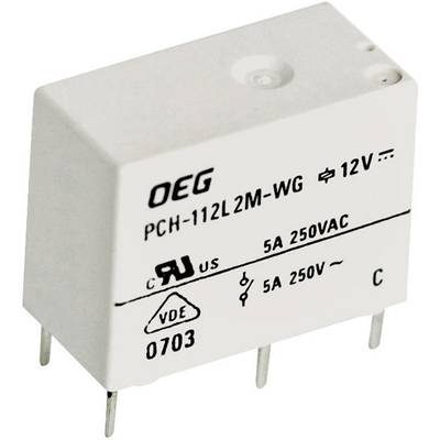 TE Connectivity PCH-112L2M-WG Printrelais 12 V/DC 5 A 1x NO 1 stuk(s) 