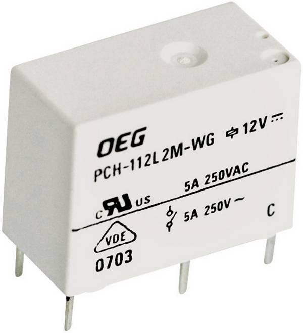 TE Connectivity PCH-112L2M-WG Printrelais 12 V/DC 5 A 1x NO 1 stuk(s)