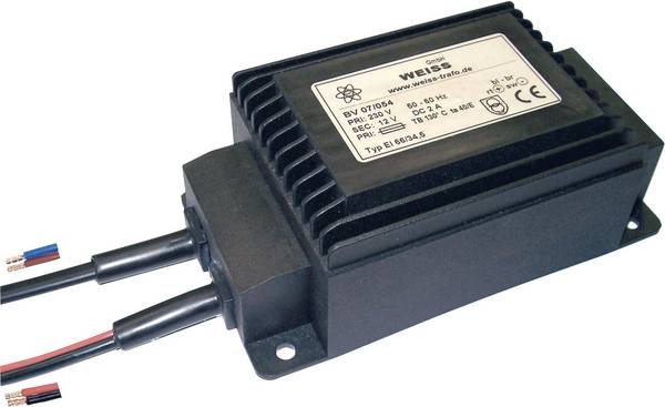 Weiss Elektrotechnik 07/057 Compacte netvoedingstransformator 1 x 230 V 1 x 24 V/DC 60 W 2.50 A