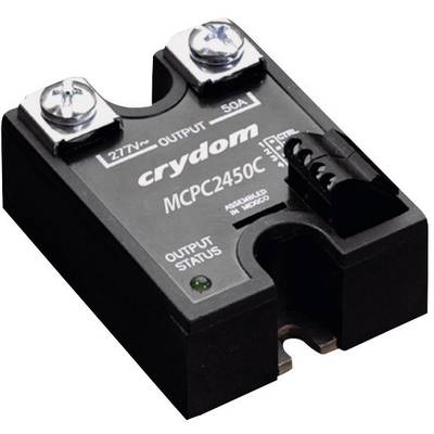 'Crydom MCPC2450' halfgeleiderrelais met aansluitingen en schroeven, voor elektronische besturing van elektrische apparaten.
