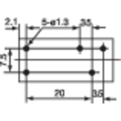 Hongfa HF14FF/006-1Z Printrelais 6 V/DC 10 A 1x wisselcontact 1 stuk(s) 