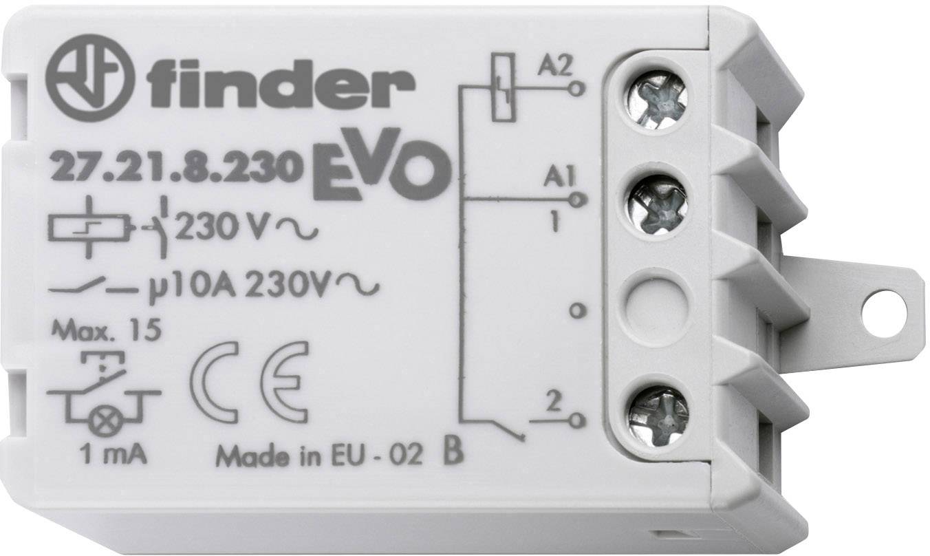 Finder 27.21.8.230.0000 Stroomstootschakelaar Inbouw 1x NO 230 V/AC 10 A 2300 VA 1 stuk(s)