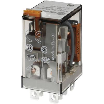 Finder 56.32.9.006.0040 Steekrelais 6 V/DC 12 A 2x wisselcontact 10 stuk(s) Tray