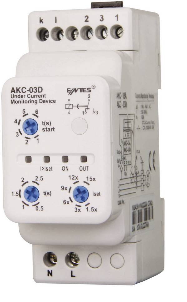 ENTES AKC-03D Bewakingsrelais 1x wisselcontact 1 stuk(s)