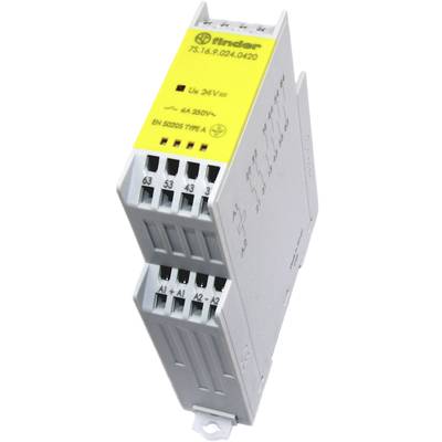Finder 7S.16.9.024.0420 Industrieel relais Nominale spanning: 24 V/DC Schakelstroom (max.): 6 A 4x NO, 2x NC  1 stuk(s)